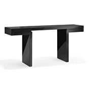 Delaney console in high black gloss lacquer by Whiteline  additional picture 3