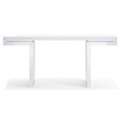 Delaney console in high white gloss lacquer additional photo 2 of 2
