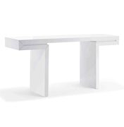 Delaney console in high white gloss lacquer additional photo 3 of 2