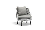 Black, white & gray wicker 3-piece outdoor collection by Whiteline  additional picture 2