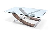 Robin coffee table clear tempered glass top by Whiteline  additional picture 3