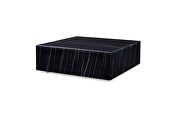 Cube square black high gloss marble coffee table by Whiteline  additional picture 3