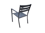 Denver outdoor gray dining armchair set of 4 additional photo 3 of 2
