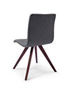 Olga dining chair gray faux leather additional photo 2 of 2