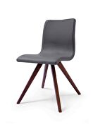 Olga dining chair gray faux leather additional photo 3 of 2