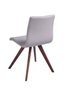 Olga dining chair taupe faux leather additional photo 2 of 2