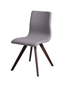Olga dining chair taupe faux leather additional photo 3 of 2