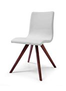 Olga dining chair white faux leather additional photo 3 of 2