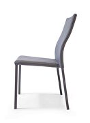 Ellie dining chair gray faux leather additional photo 2 of 1