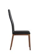 Ricky dining chair black faux leather additional photo 2 of 3