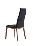 Ricky dining chair black faux leather additional photo 3 of 3