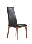 Ricky dining chair black faux leather additional photo 4 of 3