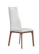 Ricky dining chair white faux leather additional photo 2 of 3