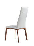 Ricky dining chair white faux leather additional photo 4 of 3