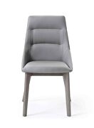 Siena dining chair gray faux leather additional photo 3 of 2