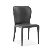 Hazel dining chair gray faux leather by Whiteline  additional picture 2