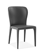Hazel dining chair gray faux leather by Whiteline  additional picture 4