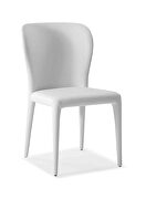 Hazel dining chair white faux leather by Whiteline  additional picture 2