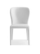 Hazel dining chair white faux leather additional photo 3 of 2