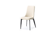 Luca dining chair taupe faux leather additional photo 3 of 2