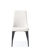 Luca dining chair white faux leather additional photo 2 of 2