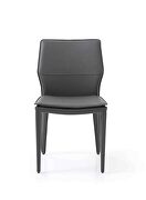 Miranda dining chair dark gray faux leather by Whiteline  additional picture 2