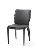 Miranda dining chair dark gray faux leather by Whiteline  additional picture 3