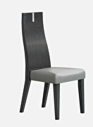 Los angeles dining chair high gloss gray additional photo 2 of 1