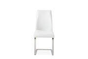 Katrina dining chair white faux leather additional photo 2 of 3