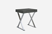 Elm desk large, high gloss gray by Whiteline  additional picture 4
