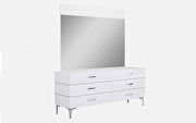 Diva dresser double high gloss white by Whiteline  additional picture 2