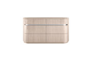 High gloss beige angley with six self-closing drawers dresser by Whiteline  additional picture 3