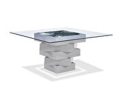 Dining table, high gloss gray lacquer by Whiteline  additional picture 2