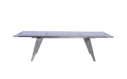 Extendable dining table tempered clear glass top by Whiteline  additional picture 3