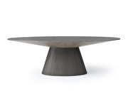 Oval dining table, gray oak veneer additional photo 2 of 2