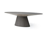 Oval dining table, gray oak veneer additional photo 3 of 2