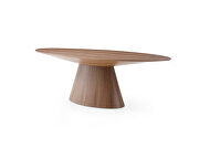 Oval dining table, walnut veneer additional photo 3 of 3