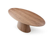 Oval dining table, walnut veneer additional photo 4 of 3