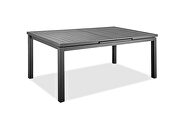 Indoor/outdoor extendable dining table gray aluminium by Whiteline  additional picture 4