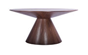 Round dining table walnut by Whiteline  additional picture 2