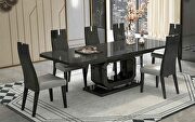 Los angeles extendable dining table high gloss gray by Whiteline  additional picture 2