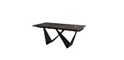 Extendable dining table, ceramic top by Whiteline  additional picture 2