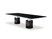 Dining table, black marble glossy by Whiteline  additional picture 3