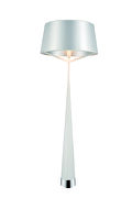 Floor lamp carbon steel and white fabric shade by Whiteline  additional picture 2