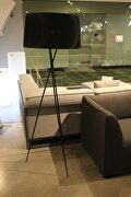 Floor lamp black carbon steel and fabric by Whiteline  additional picture 3