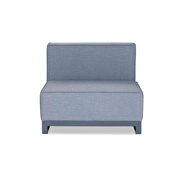 Indoor/outdoor modular armless chair gray additional photo 2 of 1