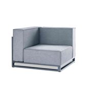 Indoor/outdoor modular armless corner gray by Whiteline  additional picture 2