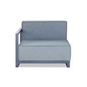 Indoor/outdoor modular chair left arm gray by Whiteline  additional picture 2
