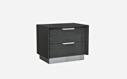 Night stand high gloss gray by Whiteline  additional picture 2