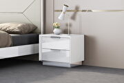 Night stand high gloss white by Whiteline  additional picture 2